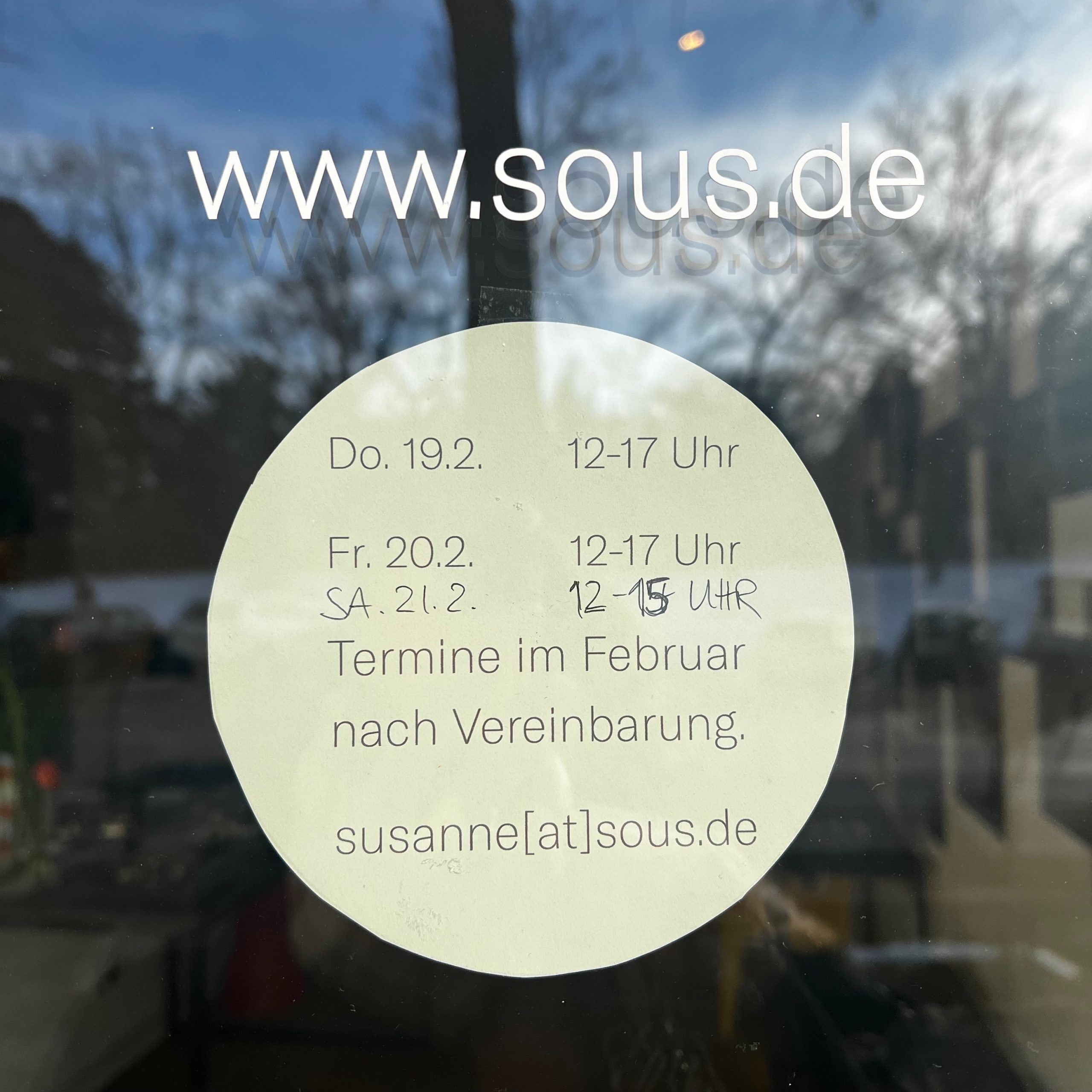 Aktuelle Öffnungszeiten title=