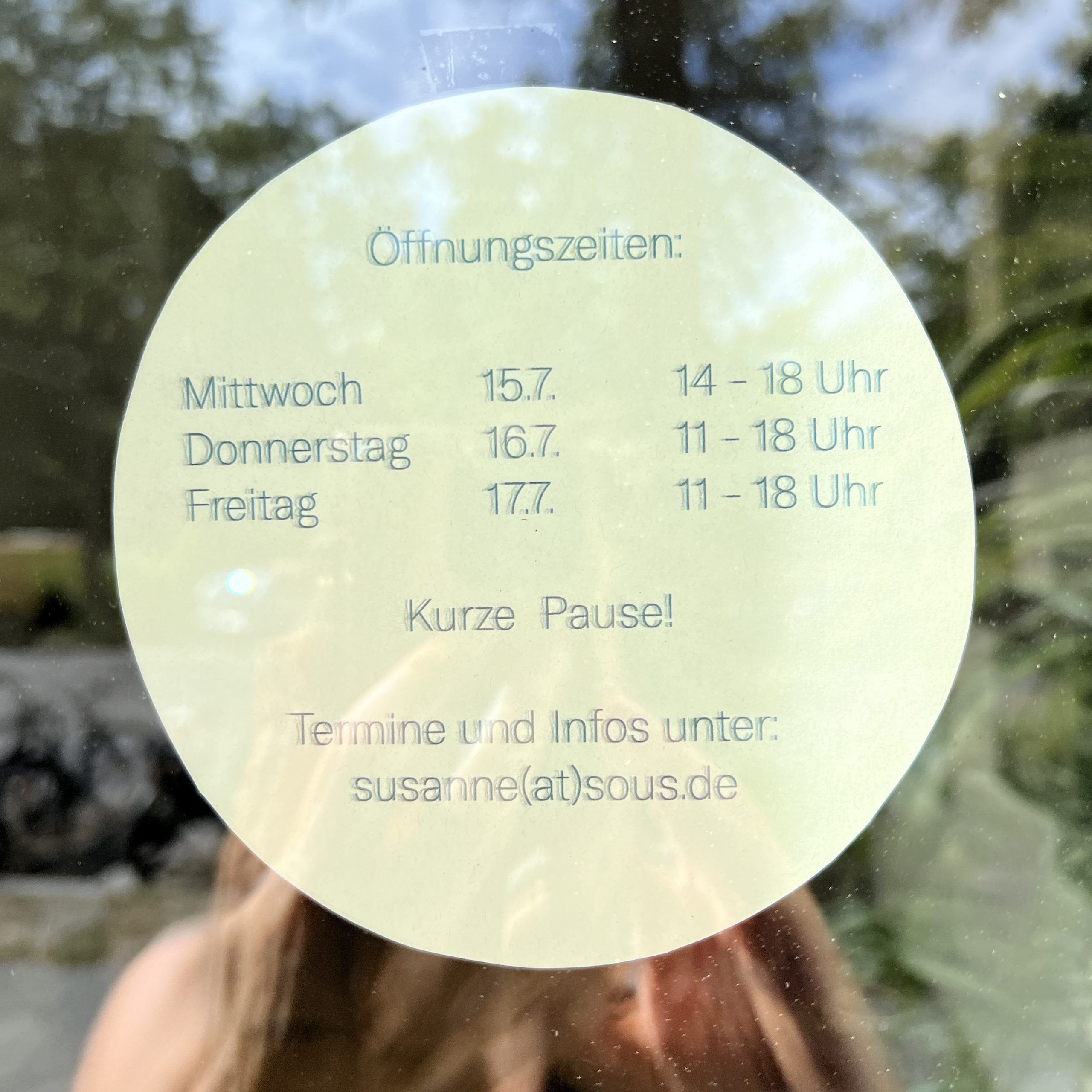 Aktuelle Öffnungszeiten title=