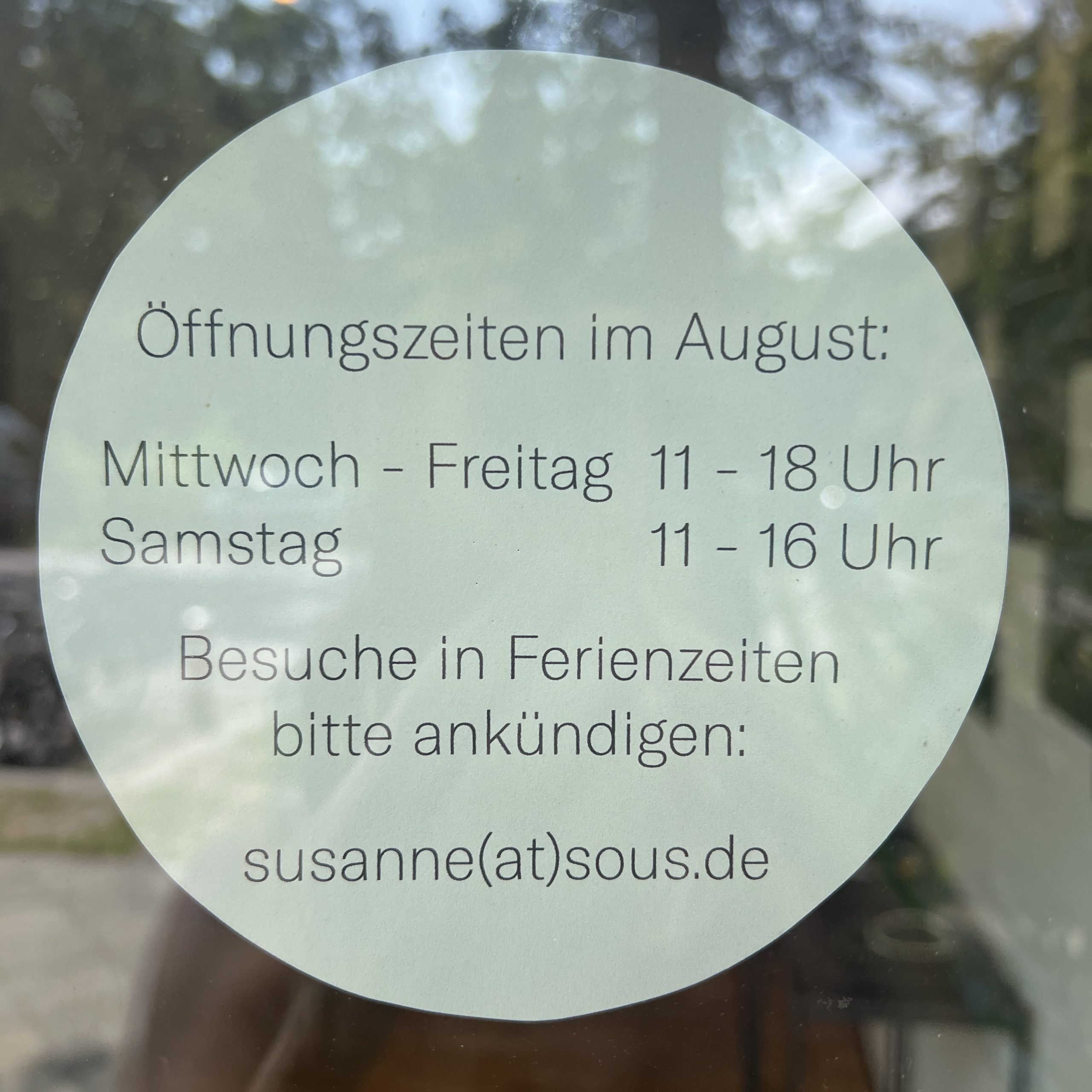 Aktuelle Öffnungszeiten title=